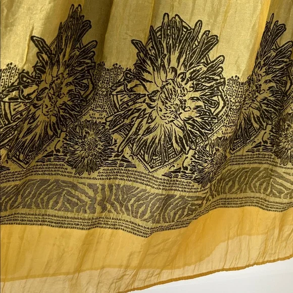 Lapis by Anthro Strapless Convertible Dress/Skirt Golden Yellow Stretchy Bodice - Picture 5 of 13